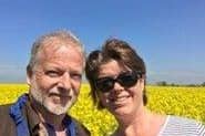 Quentin who was cared for by Katharine House Hospice and his wife Lindsey who has left a gift in her will for the hospice