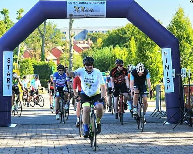 Stewart Batchelor, chairman of Winslow Wheelers, on last year's North Bucks Bike Ride