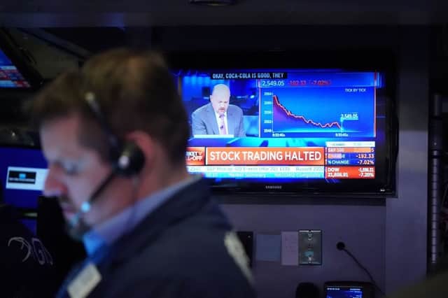 Trading was temporarily halted at the New York Stock Exchange on Thursday (Getty Images)