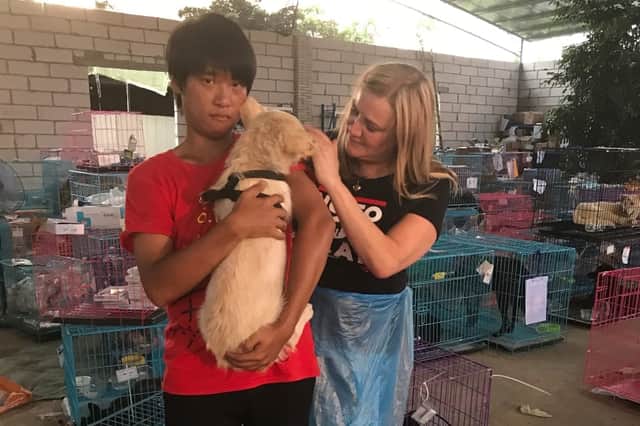 Julia de Cadenet (right) says, even if the festival is not cancelled, travel restrictions will quell the circus surrounding it (Photo: No To Dog Meat)