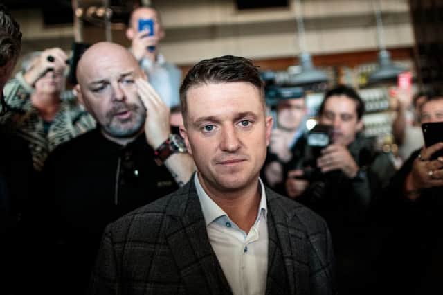 Tommy Robinson claims he has been forced to leave the UK (Getty Images)