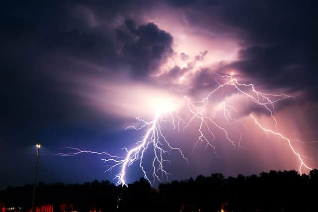 Numerous Met Office yellow weather warnings for thunderstorms are in place for the UK this week, as heavy rain, thunder and lightning are set to hit (Photo: Shutterstock)