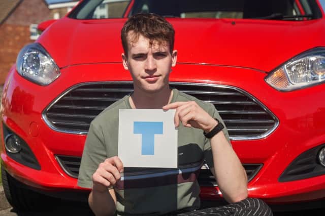 James Doyle with one of the new T plates (Photo: Co-op Insurance)