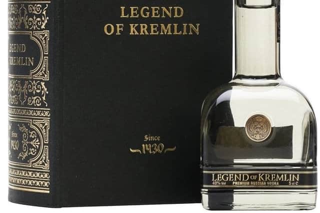 Legend of Kremlin Vodka 5cl with Black Book, £11.99
