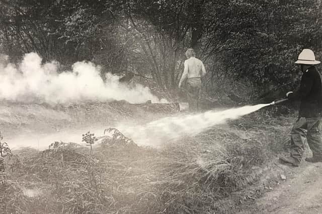 Forest fires swept through Aylesbury vale in 1977, during drought conditions