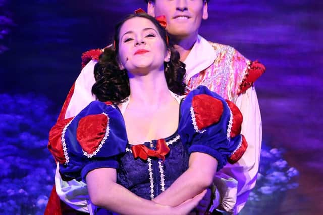 Jon Moses (Prince Charming) and Jenna Innes (Snow White)