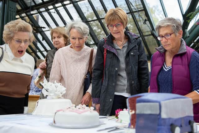 Guests are wowed by some of the cakes at the Waddesdon Bake Off event