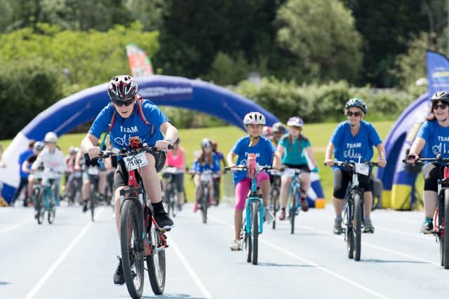 Cyclists take part in this year's Tour de Vale