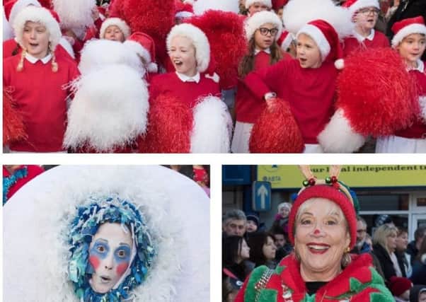 Santa's parade around Aylesbury yesterday (Sunday)