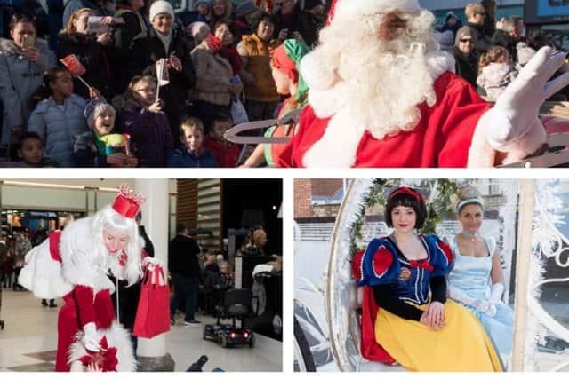 Santa's parade around Aylesbury yesterday (Sunday)