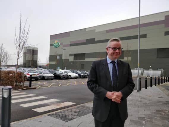 Michael Gove visited Aylesbury on December 4