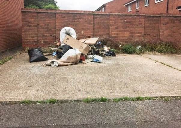 The waste dumped at Humber Drive, Aylesbury, by Anthony Richards