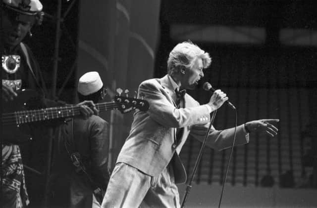The legend David Bowie in action