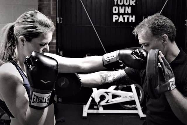 James O'Driscoll puts a client through her paces