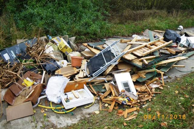 Some of the waste found dumped in Aston Clinton