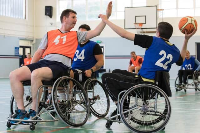 He also got involved taking part in a wheelchair basketball tournament and the formal re-opening of the Strength and Conditioning Suite.