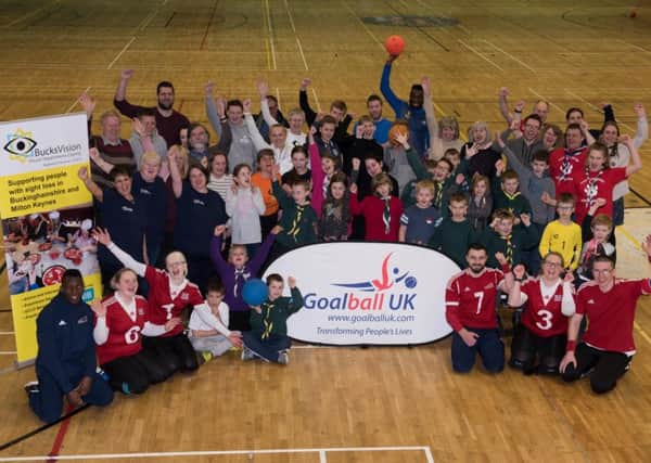 Goalball 'Have a Go' Session, held at Stoke Mandeville Stadium
