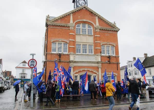 Brexit flash mob in Thame
