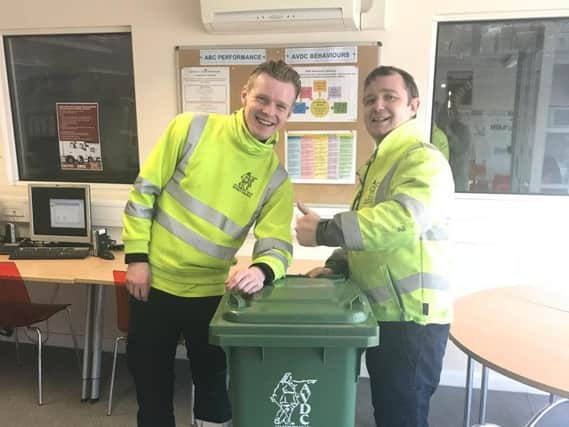 AVDC refuse collectors make a new friend!
