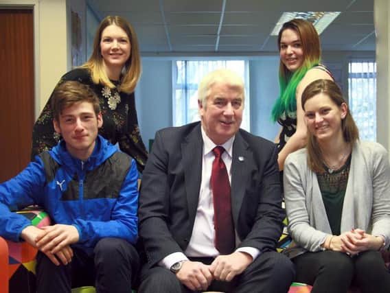 Bottom left-right: Joe Anning, Mike Clanfield, Emma Hollings
Top Left-right: Sarah Collin (Young Adult Carers Project Lead), Taisha Egan
