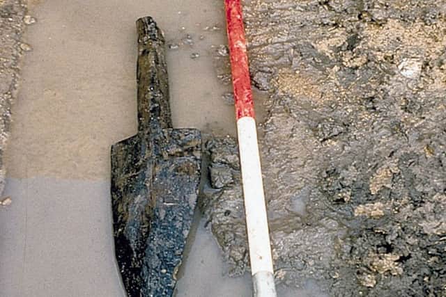 One of the implements found during the dig