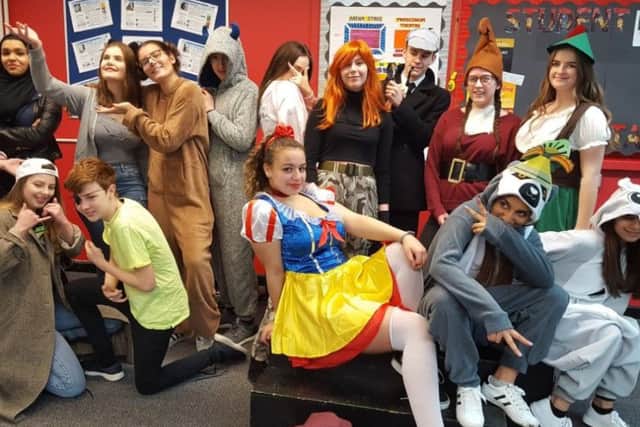 Royal Latin School students hold a mufti day as part of fundraising efforts towards ex-student Oli Hilsdon