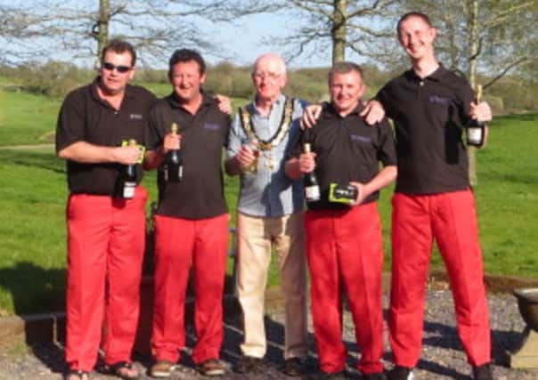 The Shankers team win Mayor of Thame's charity golf competition.