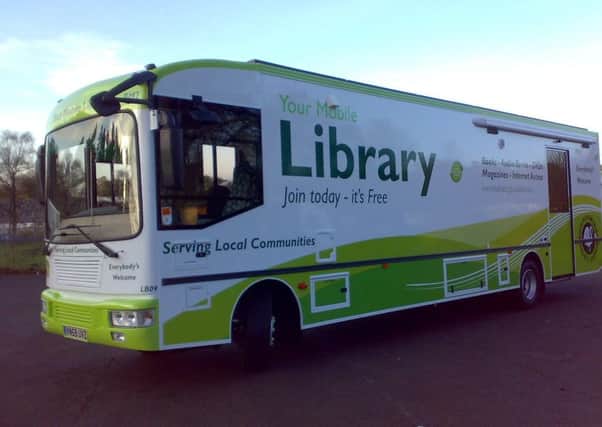 Image of one of Bucks County Council's mobile library vans