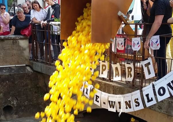 The Winslow Anglo French Twinning Association watched on as the Cours La Ville grand duck race took place