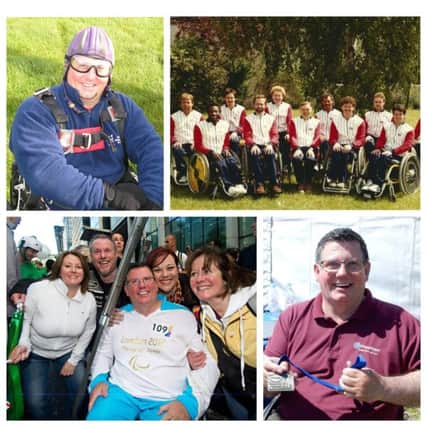 Photos of WheelPower chief executive Martin McElhatton's 30 year involvement with the charity