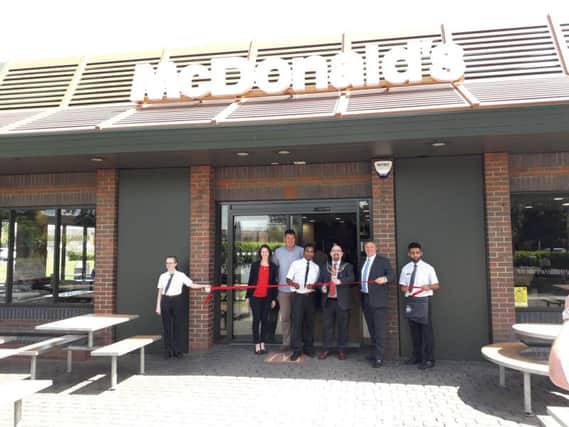 The official opening ceremony of the new look McDonalds Drive Thru in Aylesbury
