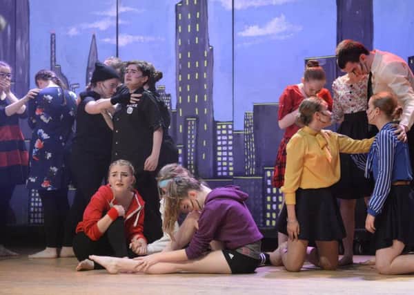 Photo from the Sir Henry Floyd Grammar School's performance in the Southern Premier rock challenge final - picture by Nick Scott