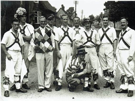 An archive photo of Whitchurch Morris Men