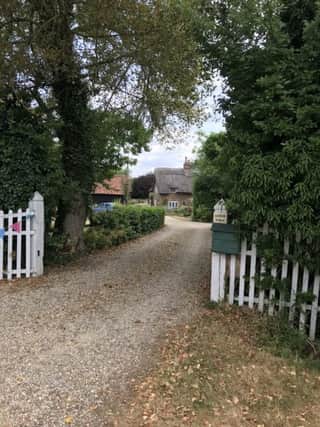 The entrance to Grimbles Farm
