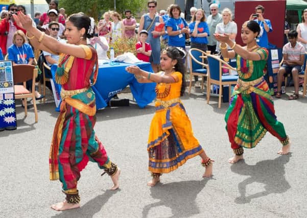 Stoke Mandeville Hospital celebrates the 70th birthday of the NHS with an open day - the Sesha Natya Nikethan dance group entertain
