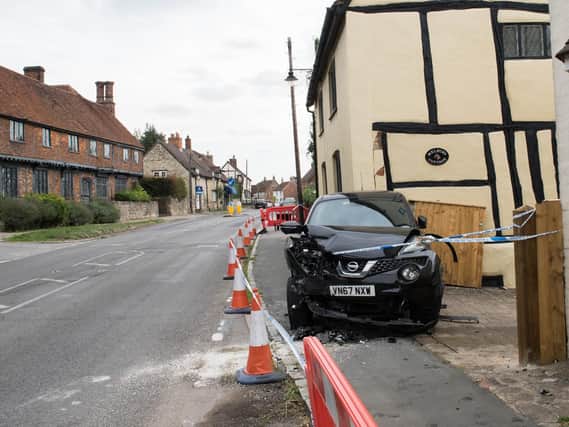 The scene of the crash in Whitchurch