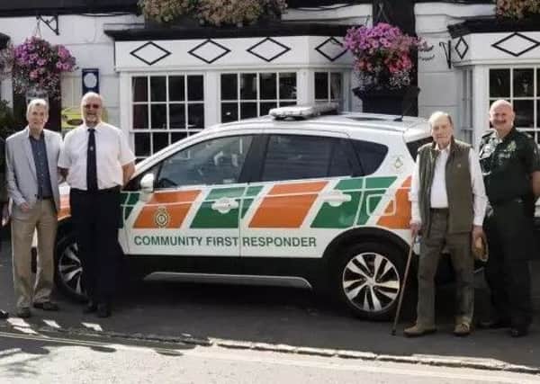 A new response vehicle has been donated to the Winslow Community Responders by Bucks Freemasons