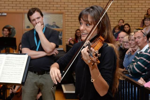 Aylesbury Music Centre. Masterclass by Nicola Benedetti with the Bucks County Youth Orchestra