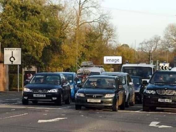 Traffic at the Horse and Jockey junction in Aylesbury