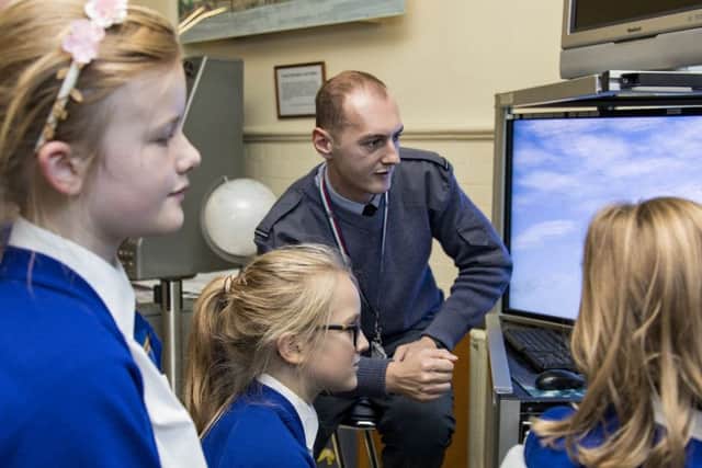 Oakley C of E School and Brill C of E School visited RAF Halton as part of the British Aerospace Initiative to introduce Year 5 pupils to the principles and joy of flight and sciences.   Photos by Luka Waycott.
