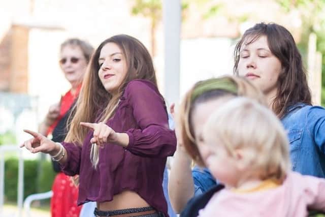 Last year's Aylesbury Festival of Lights - pictured is a dancing workshop