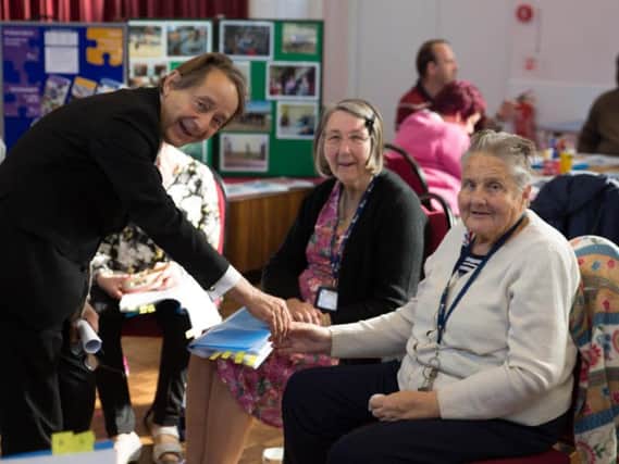 Sir Anthony Seldon, Buckinghamshire Minds Patron and Vice-Chancellor of the University of Buckingham, visited Buckinghamshire Minds Wellbeing Services in Aylesbury on World Mental Health Day (10thOctober).