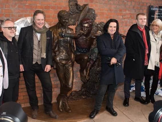 Steve Hogarth at the statue opening earlier this year