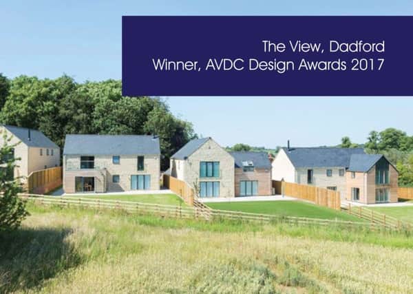 The View in Dadford - winner of last year's Aylesbury Vale District Council design awards