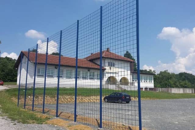 The completed sports area - the project was partly funded by Buckingham resident Brian Dipple