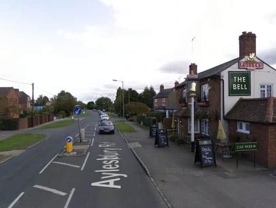 They are based outside the Bell Pub in Bierton, on the A418 - one of Aylesbury's key commuter arteries.