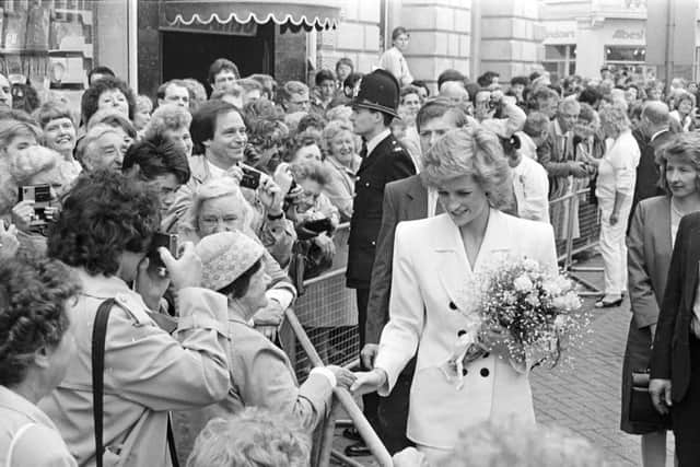 Princess Diana's visit to Aylesbury in May 1989