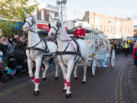 A photo from last year's Santa's parade in Aylesbury