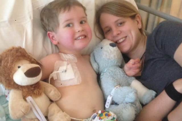 Emmett and his mother, who Sirtaj is raising money for