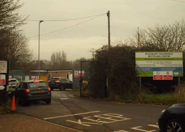 The recycling centre at Rabans Lane in Aylesbury